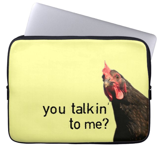 Rolig inställninghöna laptop sleeve (Framsidan)