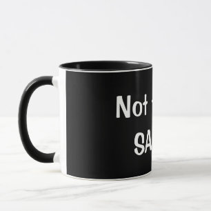 Rolig "inte i dag, SATAN-" kaffemugg - UNDERBAR