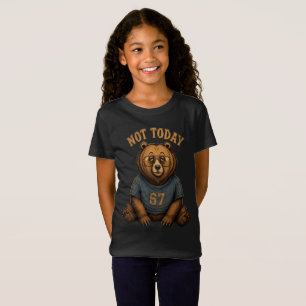 Rolig 'Inte Idag' Lat Björn Retro 67 Grafisk Tote  T Shirt