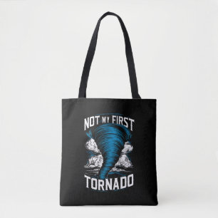 Rolig Inte Min Första Tornado Retro Storm Chaser  Tygkasse