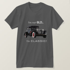 Rolig inte modern gammal utan klassikervintage car t shirt