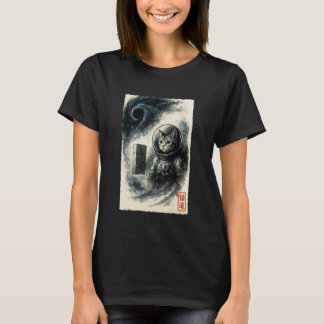 Rolig Interstellär Katt Astronaut Kattunge Rymden T Shirt