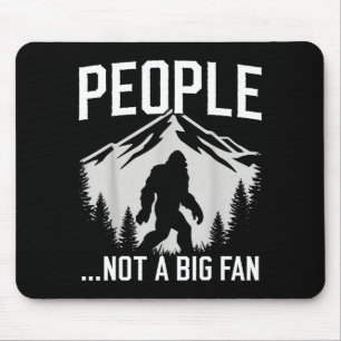 Rolig Introvert Bigfoot Människor Inte Ett Stort F Musmatta