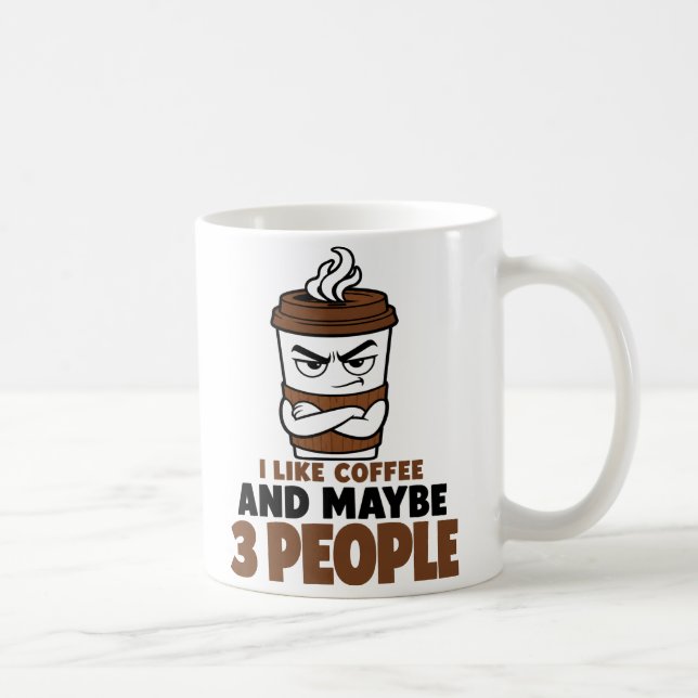 Rolig introvert kaffemugg anti-social humor presen (Höger)