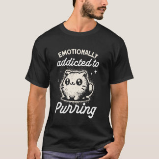 Rolig Introvert Känslomässigt Beroende av Kattens T Shirt