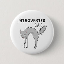 Rolig introvert katt märke | present till vän
