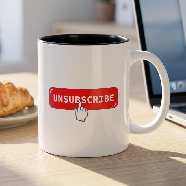 Rolig Introvert Kontorshumor - Avsluta Prenumerati Kaffemugg (Skapare uppladdad)