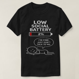Rolig Introvert Stick Figure T-shirt