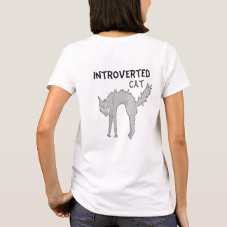 Rolig introvert t-shirt för katt | present till vä