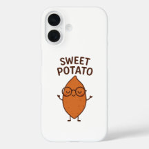 Rolig iPhone-fodral med sötpotatis