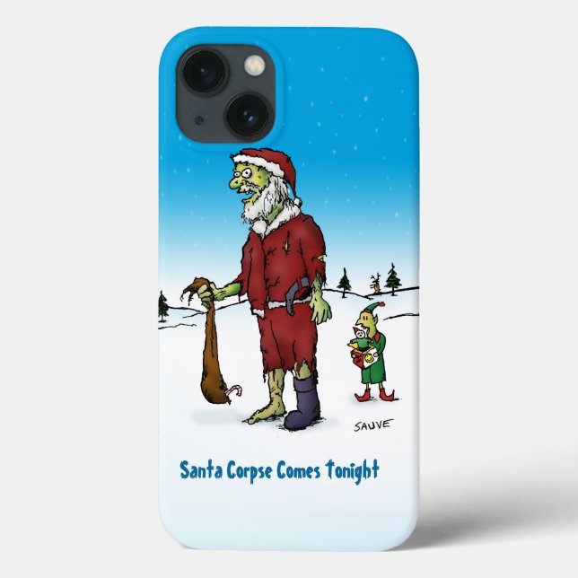Rolig iPod Touch 5G-fodral med zombie-jultomte (Baksida)