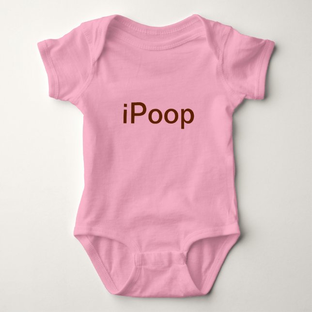 Rolig iPoopbabyskjorta T-shirt (Framsida)