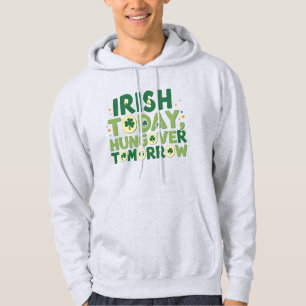 Rolig Irländare Idag, Bakfull I Morgon Hoodie