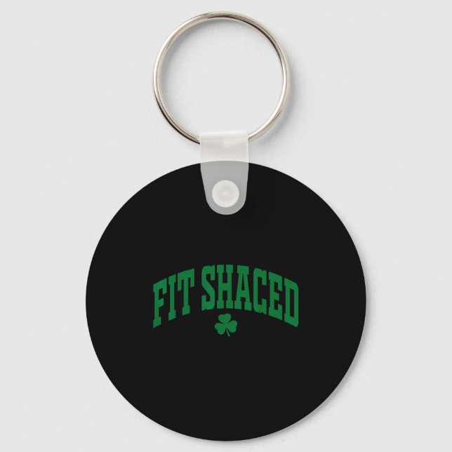 Rolig irländsk dricking Passande St. Patricks dag  Nyckelring (Framsida)