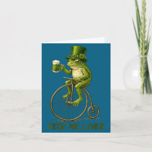 Rolig irländsk groda fan lever St. Patricks dag Ro Kort