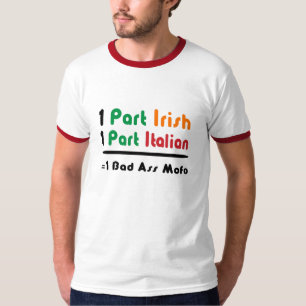 Rolig Irländsk Italiensk Herr T-Shirt