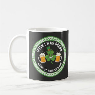 Rolig irländsk jag var berusad St. Patrick's Day-d Kaffemugg