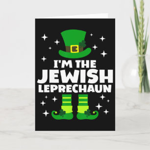 Rolig irländsk judisk Leprechaun Glad St Patricks Kort