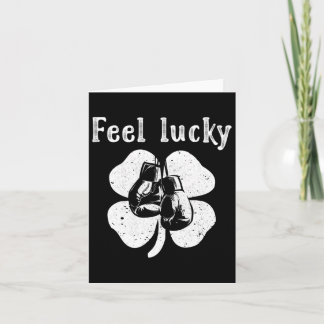 Rolig irländsk känsla Lucky boxningströja St Patri Kort