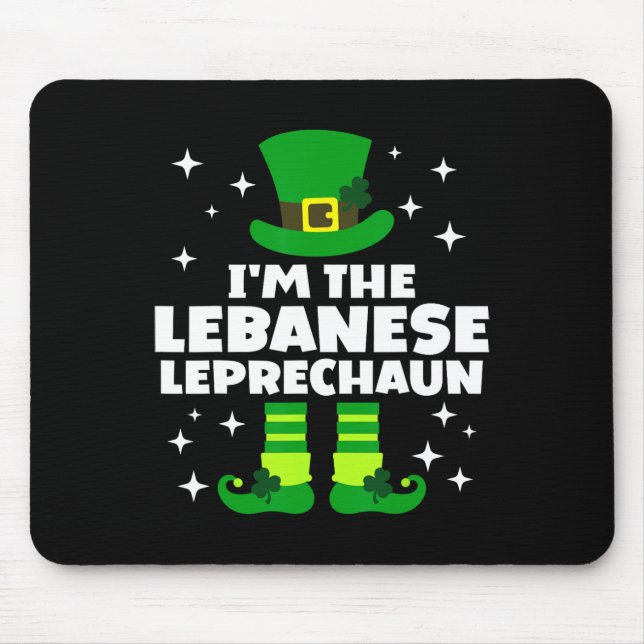 Rolig irländsk Lenese Leprechaun St Patricks Day I Musmatta (Framsidan)
