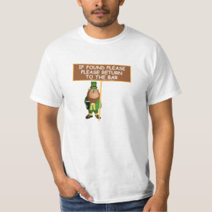 Rolig irländsk öl värderar t-shirt
