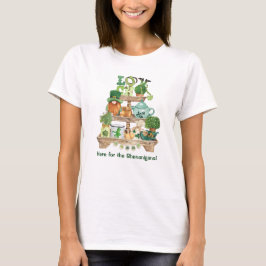 Rolig irländsk prydnadsställning för egen St. Patr T Shirt