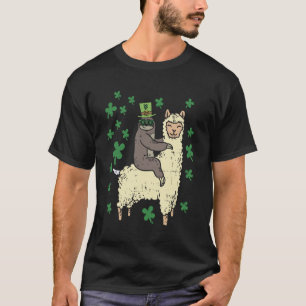 Rolig irländsk sengångare lama skjorta St Patricks T Shirt