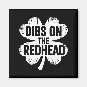 Rolig irländsk st patricks dag shamrock dibs på de magnet