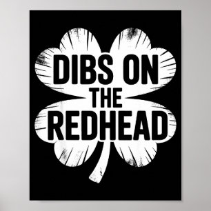 Rolig irländsk st patricks dag shamrock förtur på poster