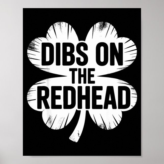 Rolig irländsk st patricks dag shamrock förtur på  poster (Framsidan)