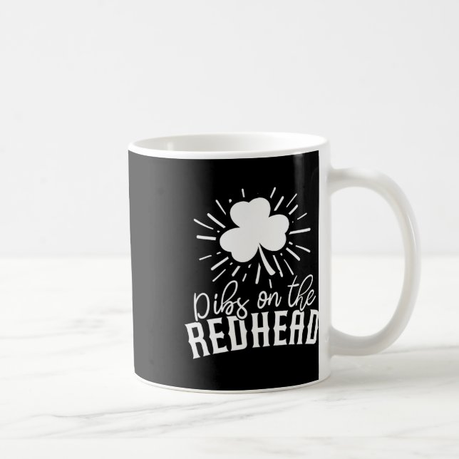 Rolig irländsk St Patricks Day Shamrock Dibs På R Kaffemugg (Höger)