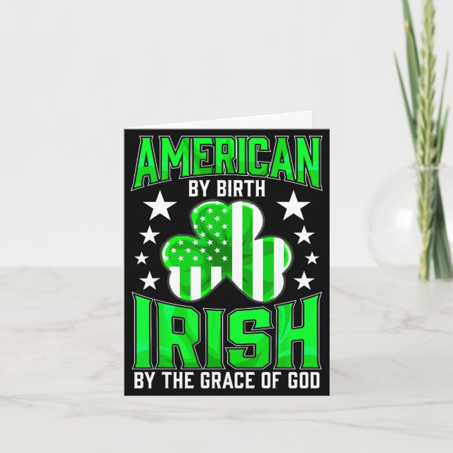 Rolig irländsk stolthet St Patrick's Day keltisk g Kort (Framsida)