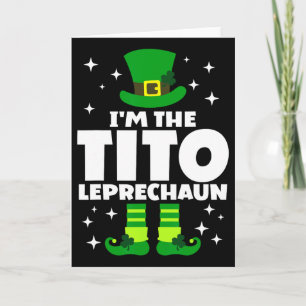 Rolig irländsk Tito Leprechaun Glad St Patricks Da Kort