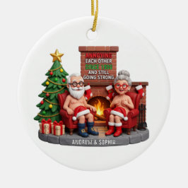 Rolig Irriterande Sedan Anpassad Par Ornament