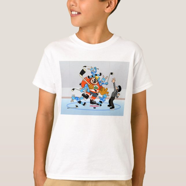 Rolig is+hockey lurar t-skjortan t-shirt (Framsida)