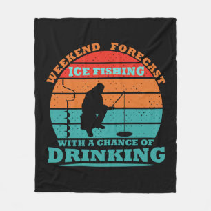Rolig Isfiske Fleecefilt