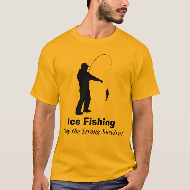 Rolig isfiskeskjorta t-shirt (Framsida)