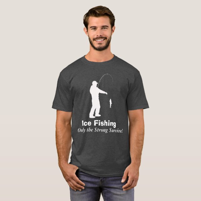 Rolig isfiskeskjorta t shirt (Hel framsida)