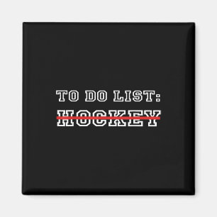 Rolig ishockey landhockey Att göra-lista Hockey Magnet