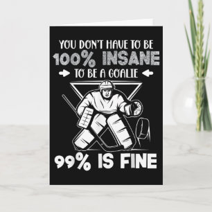 Rolig Ishockey Målvakt Säger  Kort