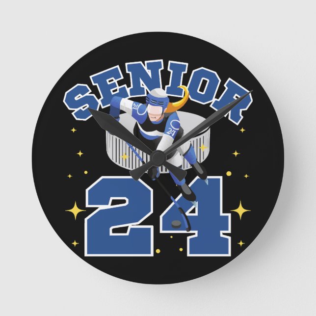 Rolig ishockey senior 2024 rund klocka (Framsida)
