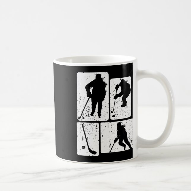 Rolig ishockeypuck stick vinter spel ishockey kaffemugg (Höger)