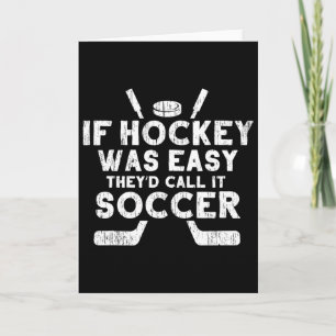 Rolig ishockeyspelare målvakt sportpresent män kvi kort