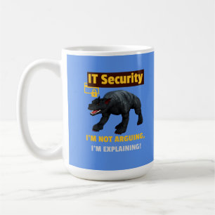 Rolig IT-säkerhet Förklarar teknisk humor Design Kaffemugg