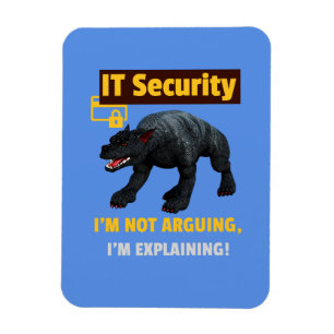 Rolig IT-säkerhet Förklarar teknisk humor Design Magnet