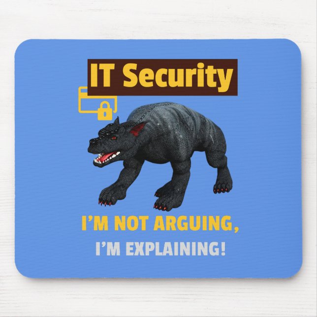 Rolig IT-säkerhet Förklarar teknisk humor Design Musmatta (Framsidan)