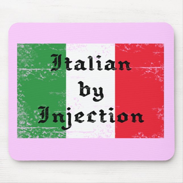 Rolig italienare vid injektionen Mousepad Musmatta (Framsidan)