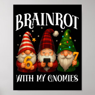 Rolig italiensk Brainrot jul 67 Tomtar X-mas B Poster