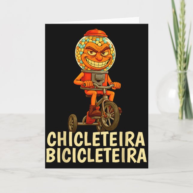 Rolig italiensk hjärnröta barn meme Chicleteira Bi Kort (Framsida)