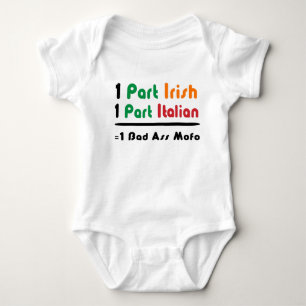 Rolig italiensk-irländsk ekologisk babytröja t-shirt